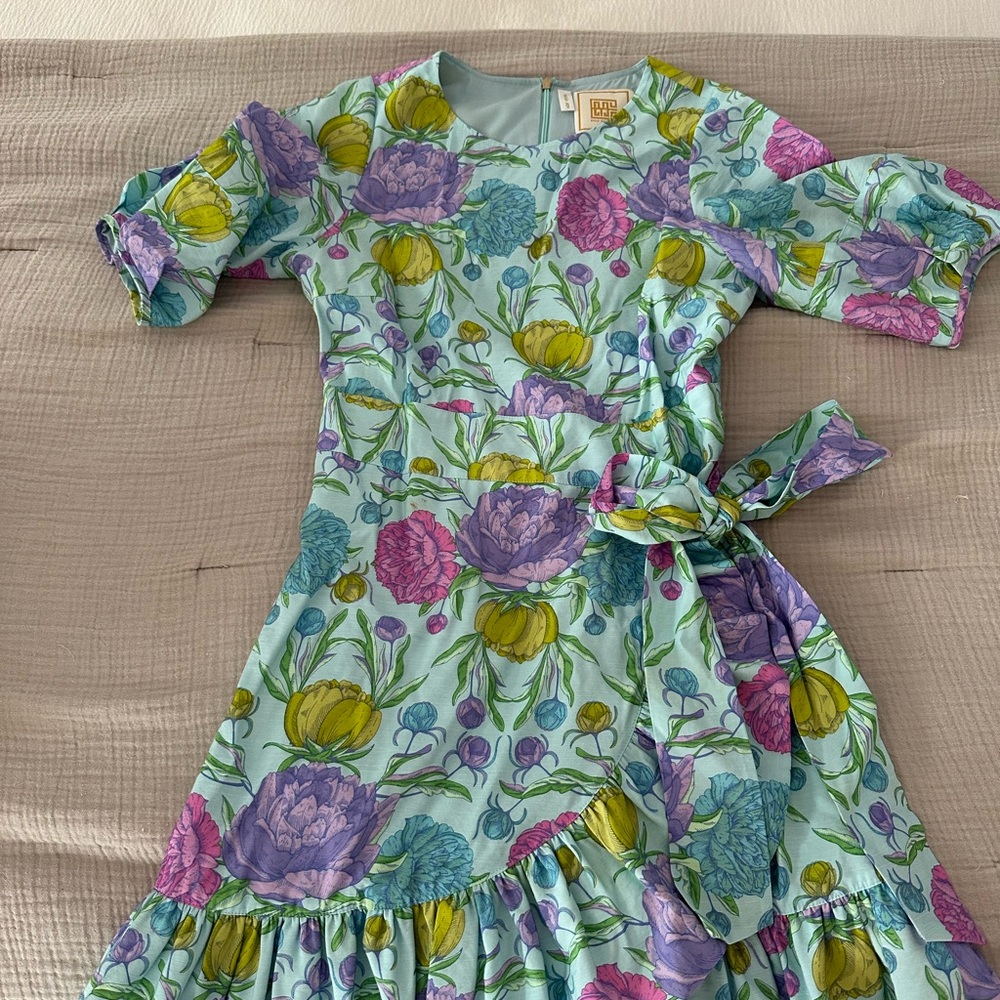 Emily McCarthy Floral Peony Wrap Dress